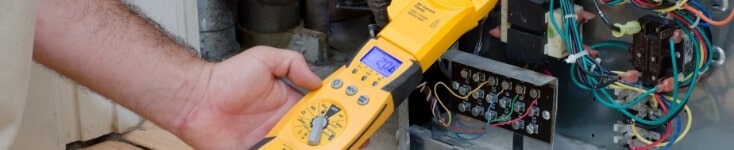 Malometer Checking Gas Furnace